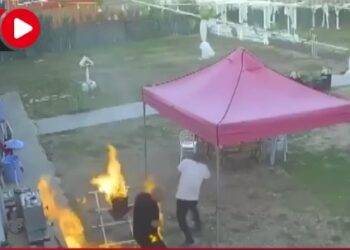 Mangal faciası: Önce alev aldı, sonra kriz geçirip can verdi