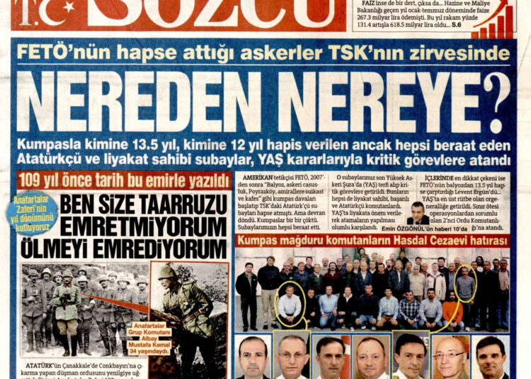 Balyoz ve Askeri Casusluk iddialarından hapis yatan generaller TSK’nın zirvesinde 1 Balyoz ve Askeri Casusluk iddialarından hapis yatan generaller TSK’nın zirvesinde