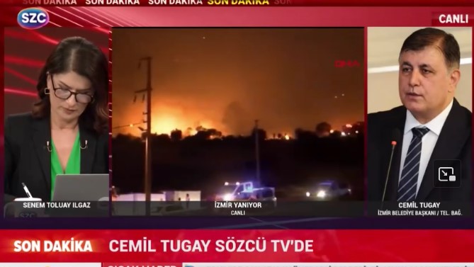 İzmir’de yangın evlere ulaştı, 16 ev yandı 4 İzmir’de yangın evlere ulaştı, 16 ev yandı