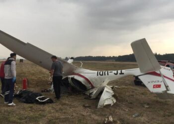 Bursa’da eğitim uçağı düştü; 2 pilot hayatını kaybetti