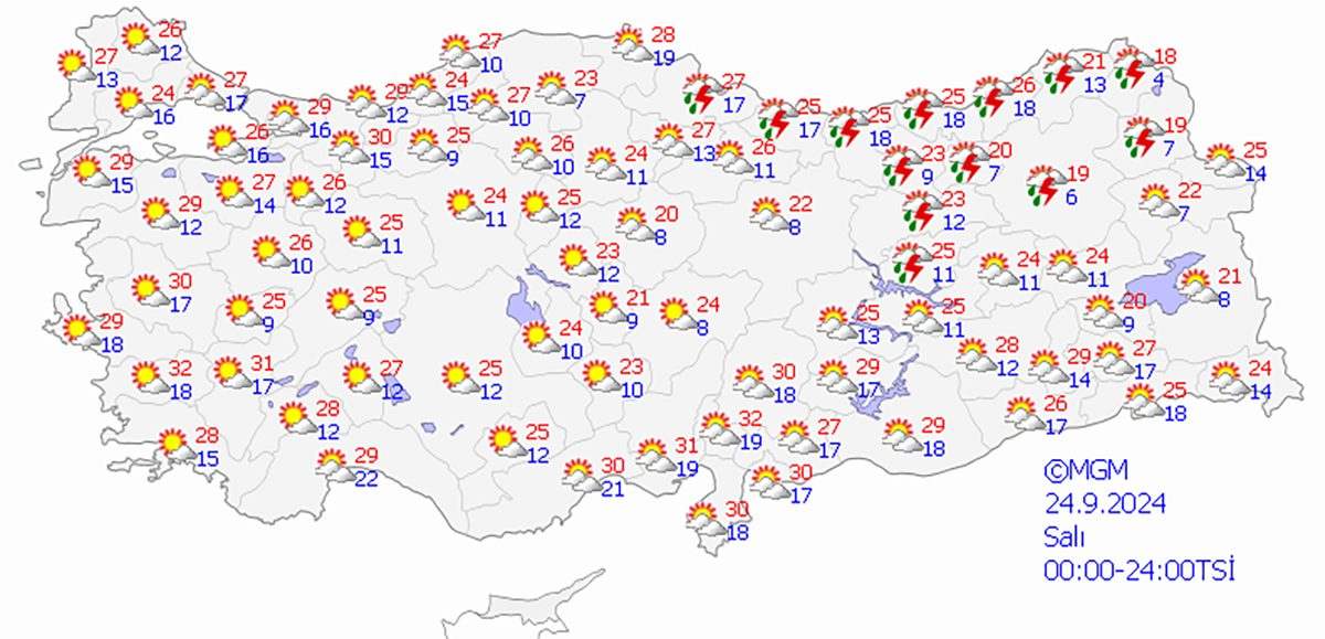 Yağışla gelen serinlik, yerini sıcak havaya bırakıyor