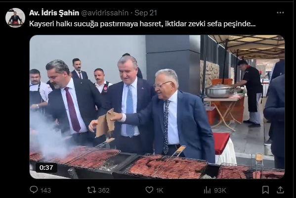 AK Partililerin sucuk mangal keyfine sosyal medyadan tepki yağdı