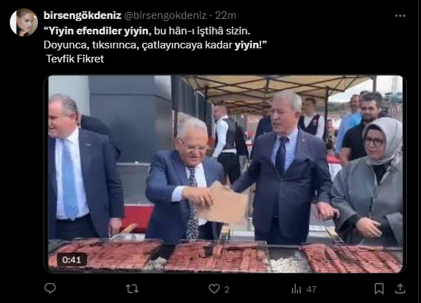 AK Partililerin sucuk mangal keyfine sosyal medyadan tepki yağdı