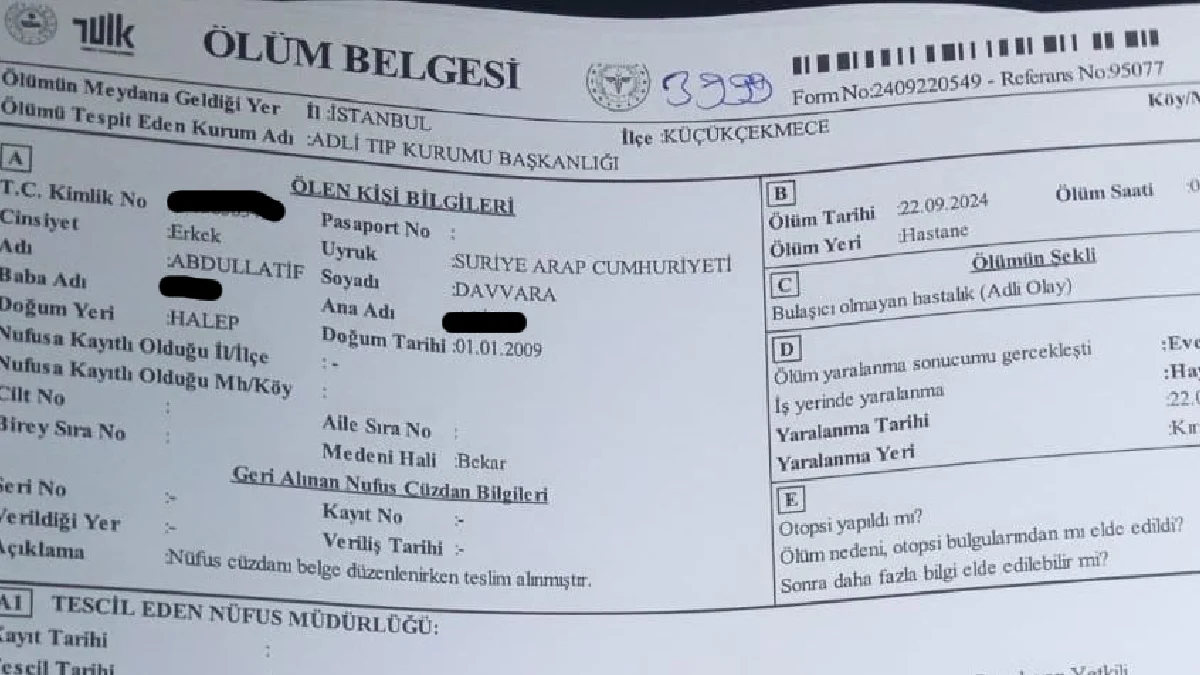 Suriyeli 15 yaşındaki çocuğu, 12 el ateş ederek öldürdüler 3 Suriyeli 15 yaşındaki çocuğu, 12 el ateş ederek öldürdüler