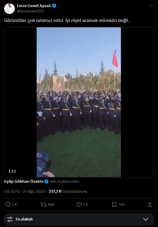 AK Partililerin rahatsız olduğu teğmenlerin gösterisine MHP sahip çıktı