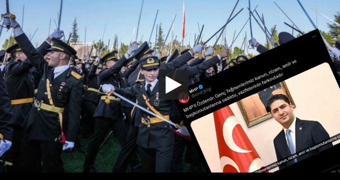 AK Partililerin rahatsız olduğu teğmenlerin gösterisine MHP sahip çıktı 1 AK Partililerin rahatsız olduğu teğmenlerin gösterisine MHP sahip çıktı
