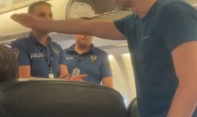 THY uçağında ortalığı birbirine katan yolcu polis tarafından uçaktan indirildi 3 THY uçağında ortalığı birbirine katan yolcu polis tarafından uçaktan indirildi