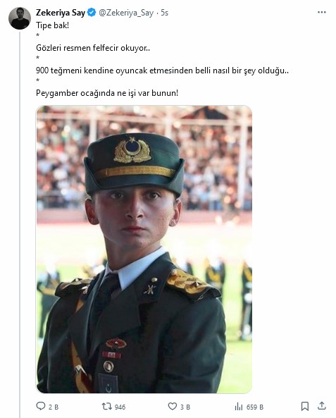 Yeni Akit Haber Müdürü’nden okul birincisi kadın teğmen için çirkin ifadeler 2 Yeni Akit Haber Müdürü’nden okul birincisi kadın teğmen için çirkin ifadeler