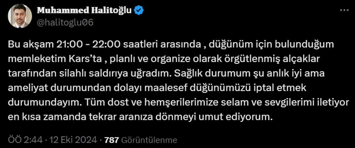AK Partili vekilin kardeşi, yerel gazeteciyi ayağından vurdu