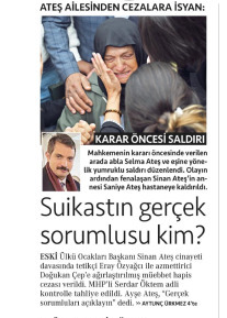 Halis Gül yazdı l İktidar yanlısı medya, Sinan Ateş davasının sonuç haberini neden görmedi?