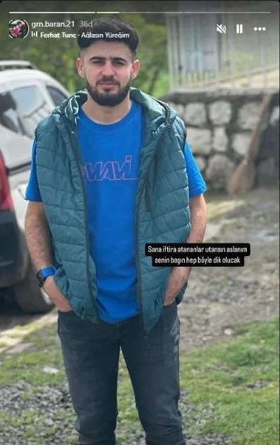 Narin Güran'ın tutuklu olmayan tek ağabeyi Baran Güran paylaşım yaptı: 45 dakika sonra sildi