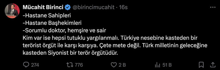 Birinci: Yenidoğan çetesi, siyonist terör örgütü / Özdağ: Milleti aptal yerine koymayın!