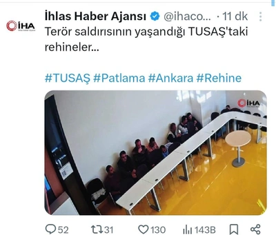 İHA ‘TUSAŞ’taki rehineler’ diyerek fotoğraf paylaşmıştı, asparagas çıktı 3 İHA ‘TUSAŞ’taki rehineler’ diyerek fotoğraf paylaşmıştı, asparagas çıktı