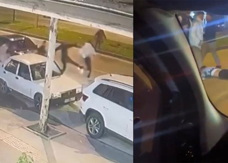 Kavgadan kaçarken çelme takılarak düşürülen gencin üzerinden otomobil geçti 1 Kavgadan kaçarken çelme takılarak düşürülen gencin üzerinden otomobil geçti