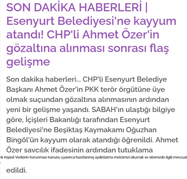 SABAH’ın ‘kayyum atandı’ iddiasına CHP'den yalanlama 4 SABAH’ın ‘kayyum atandı’ iddiasına CHP'den yalanlama