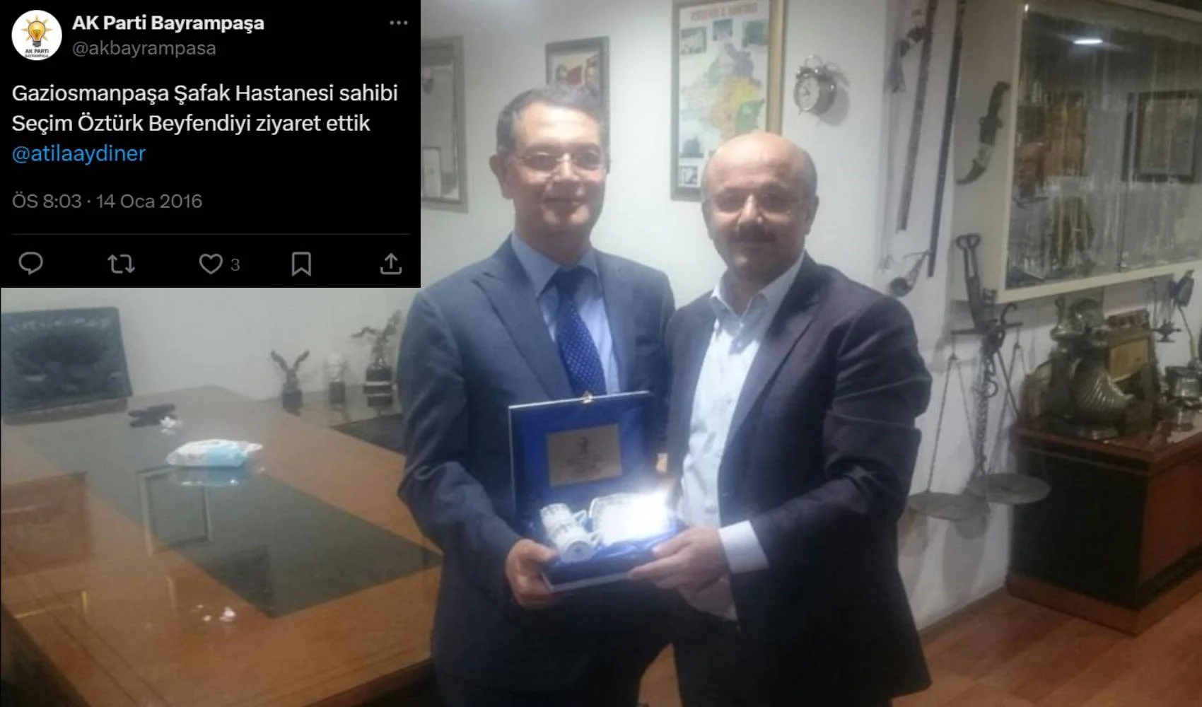 Şafak hastanesinin sahibi Seçim Öztürk, MHP'li Celal Adan'ın dünürü çıktı