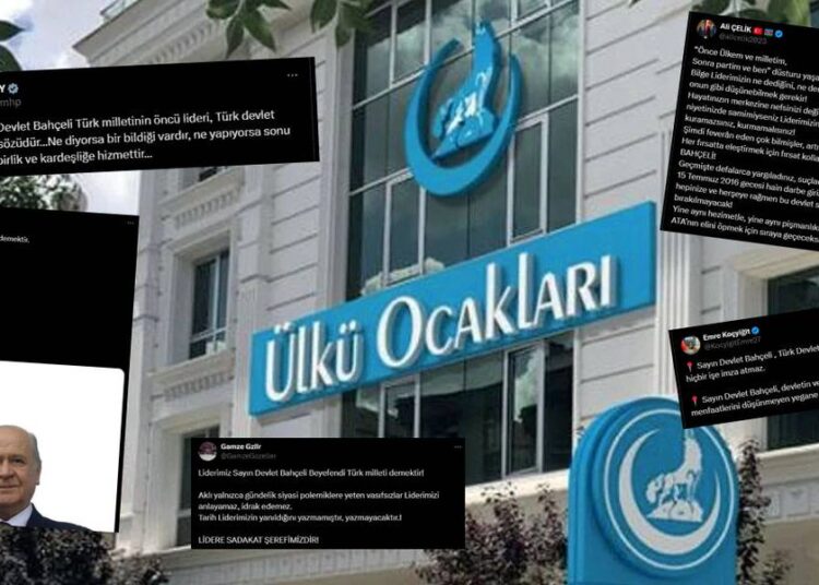 Bahçeli’nin “Öcalan Meclis’e” çağrısından sonra Ülkü Ocakları’ndan kampanya: 'Vardır bir bildiği' 1 Bahçeli’nin “Öcalan Meclis’e” çağrısından sonra Ülkü Ocakları’ndan kampanya: ‘Vardır bir bildiği’