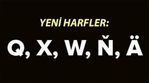 Alfabe değişecek mi? İşte yeni harfler: Q, X, W, Ň, Ä 3 Alfabe değişecek mi? İşte yeni harfler: Q, X, W, Ň, Ä