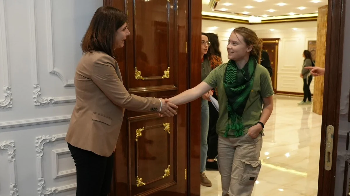 İklim aktivisti Greta Thunberg Diyarbakır'da