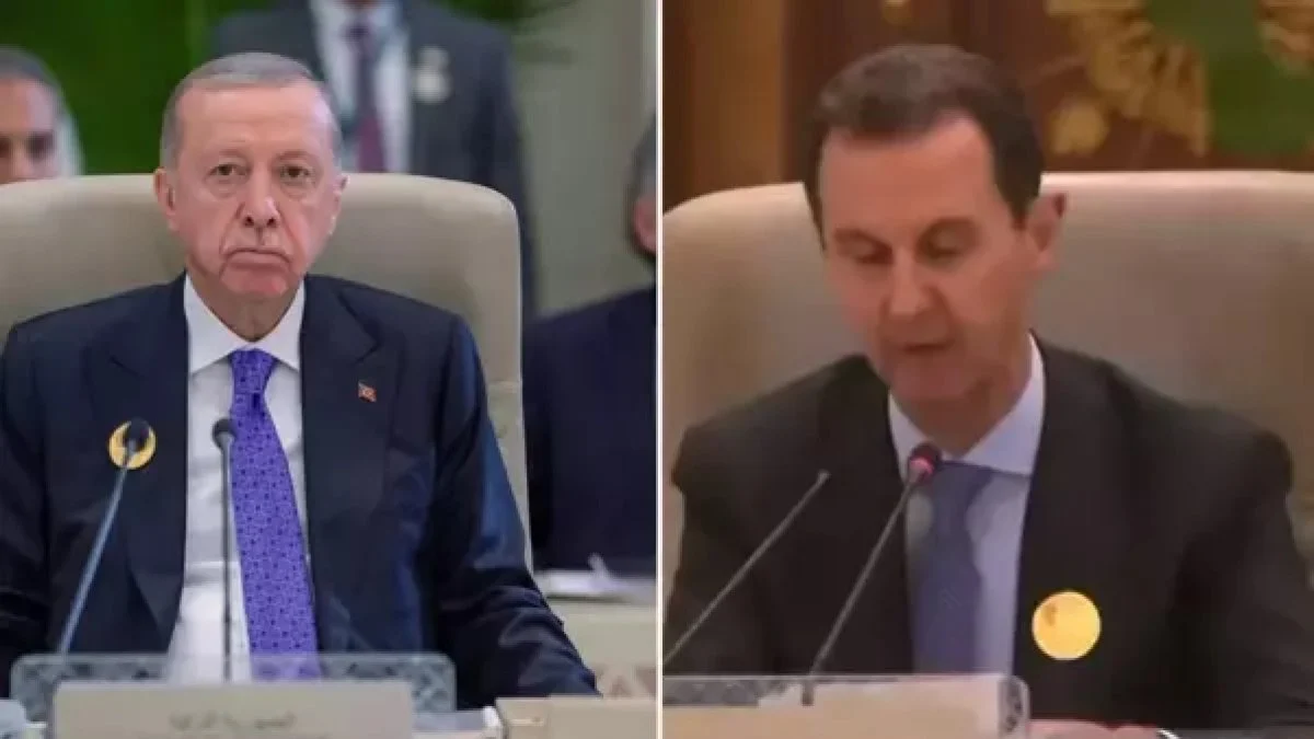 Yıllar sonra Erdoğan ile Esad aynı karede; Esad konuşmaya başlayınca Erdoğan salonu terk etti