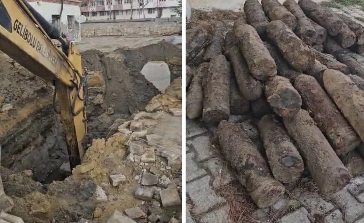 Gelibolu'da patlamamış 50 top mermisi bulundu: Çanakkale Savaşları'ndan kaldığı düşünülüyor 1 Gelibolu’da patlamamış 50 top mermisi bulundu: Çanakkale Savaşları’ndan kaldığı düşünülüyor