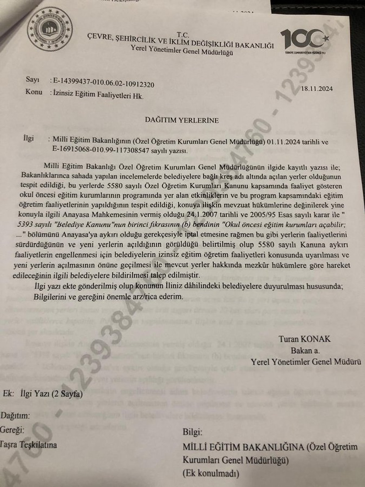 Bakanlık, valiliklere talimat gönderdi: Belediye kreşlerini kapatın! 2 Bakanlık, valiliklere talimat gönderdi: Belediye kreşlerini kapatın!