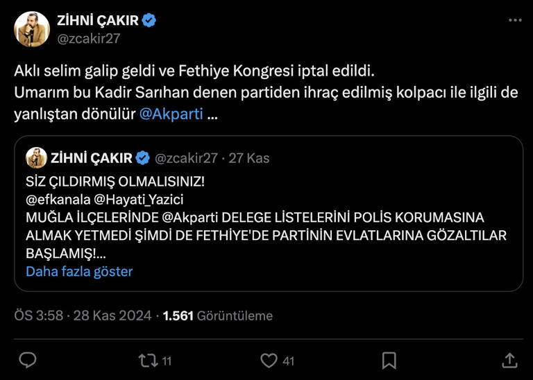 İddia: AK Parti'de kongre kavgası çıktı, gözaltına alınanlar var! 2 İddia: AK Parti'de kongre kavgası çıktı, gözaltına alınanlar var!