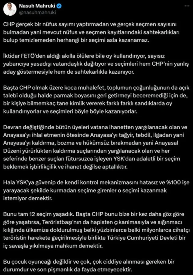 Nasuh Mahruki'nin evine baskın! Sebep YSK’yı eleştirmek 2 Nasuh Mahruki'nin evine baskın! Sebep YSK’yı eleştirmek