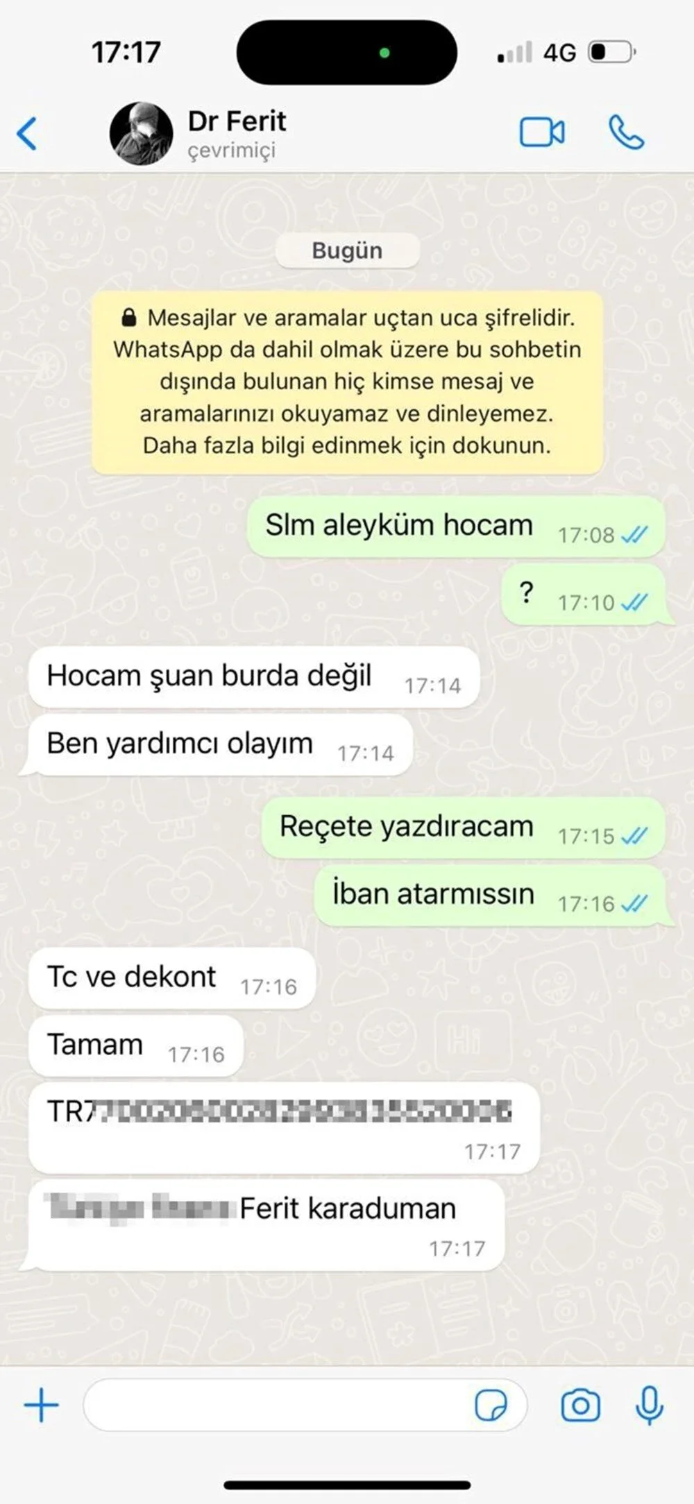 ‘Reçete yazdıracaktım, iban atar mısın?’ WhatsApp'tan uyuşturucu reçetesi yazıp 360 bin dolar kazanmış 4 ‘Reçete yazdıracaktım, iban atar mısın?’ WhatsApp'tan uyuşturucu reçetesi yazıp 360 bin dolar kazanmış