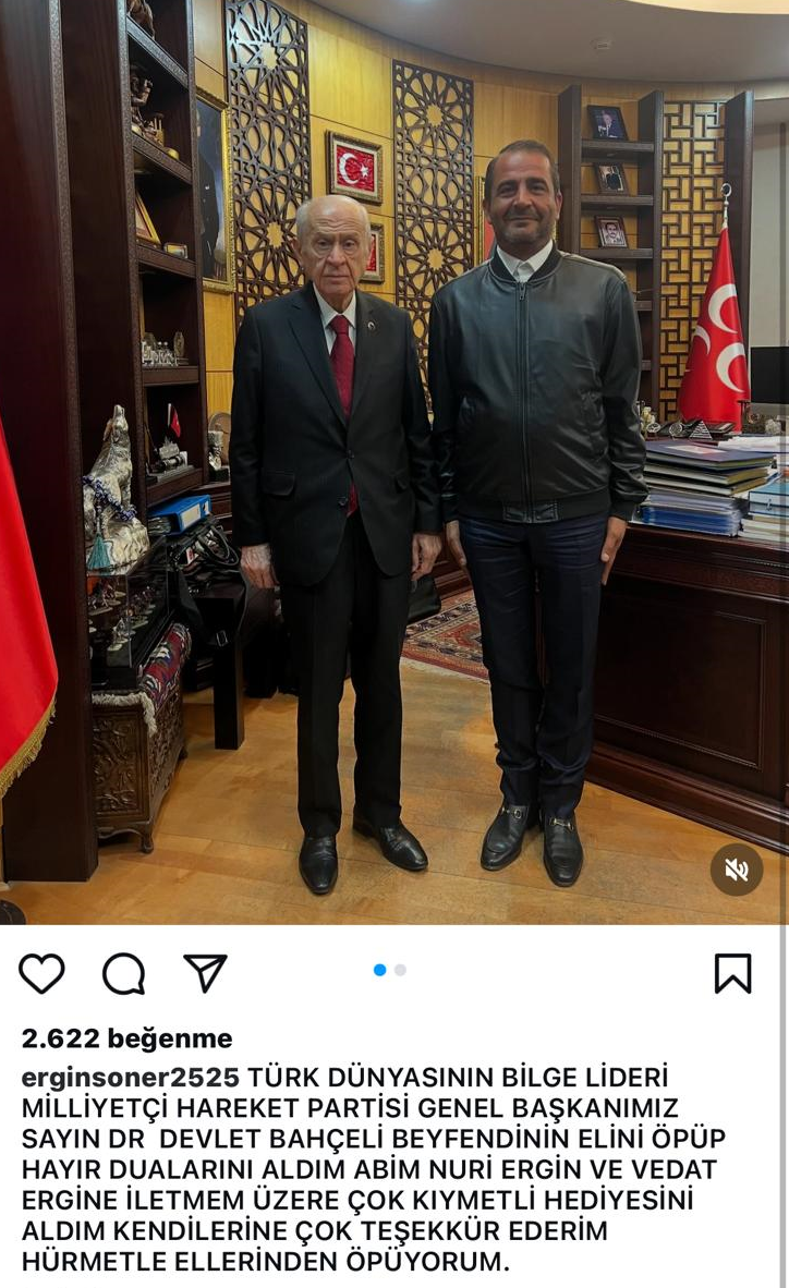 Ergin kardeşlerden Bahçeli'ye ziyaret: Abilerime hediye gönderdi 2 Ergin kardeşlerden Bahçeli'ye ziyaret: Abilerime hediye gönderdi