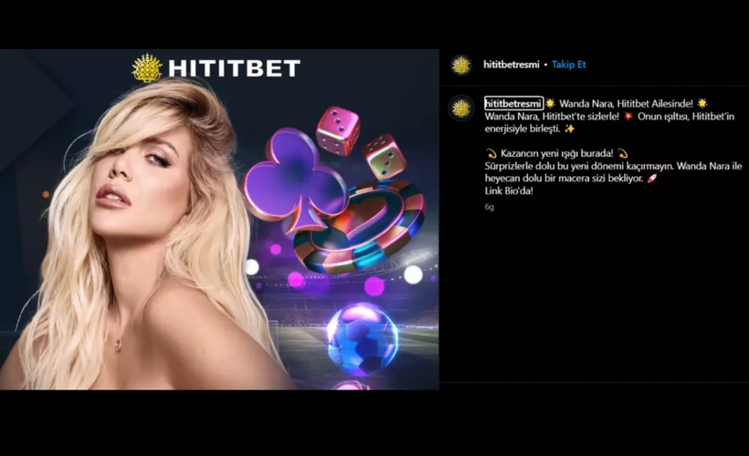 Mauro Icardi'den ayrılan Wanda Nara, yasadışı bahis sitesinin reklam yüzü oldu