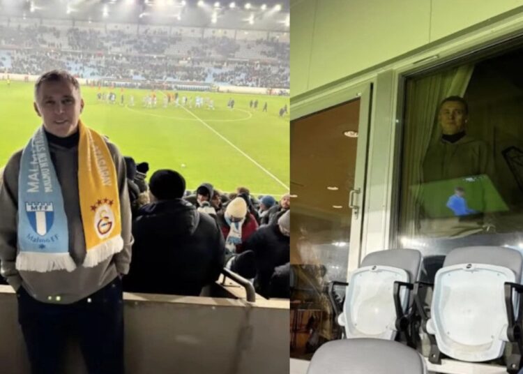 Hakan Şükür, Malmö – Galatasaray maçını locadan izledi