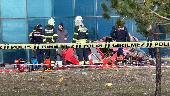 Muğla’da helikopterin hastaneye çarpma anı ortaya çıktı 5 Muğla’da helikopterin hastaneye çarpma anı ortaya çıktı