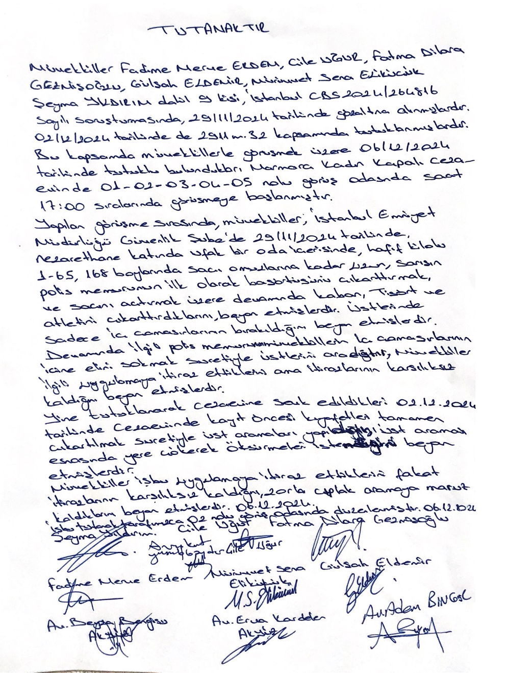 Bakan Tunç yalanlasa da AK Partili Özlem Zengin ‘çıplak arama rutin olmaktan çıksın’ dedi