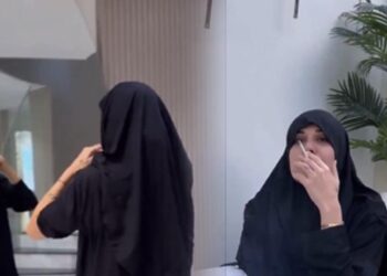 Dilan Polat’tan tepki çeken paylaşım: Çarşafı giydi, sigarayı yaktı