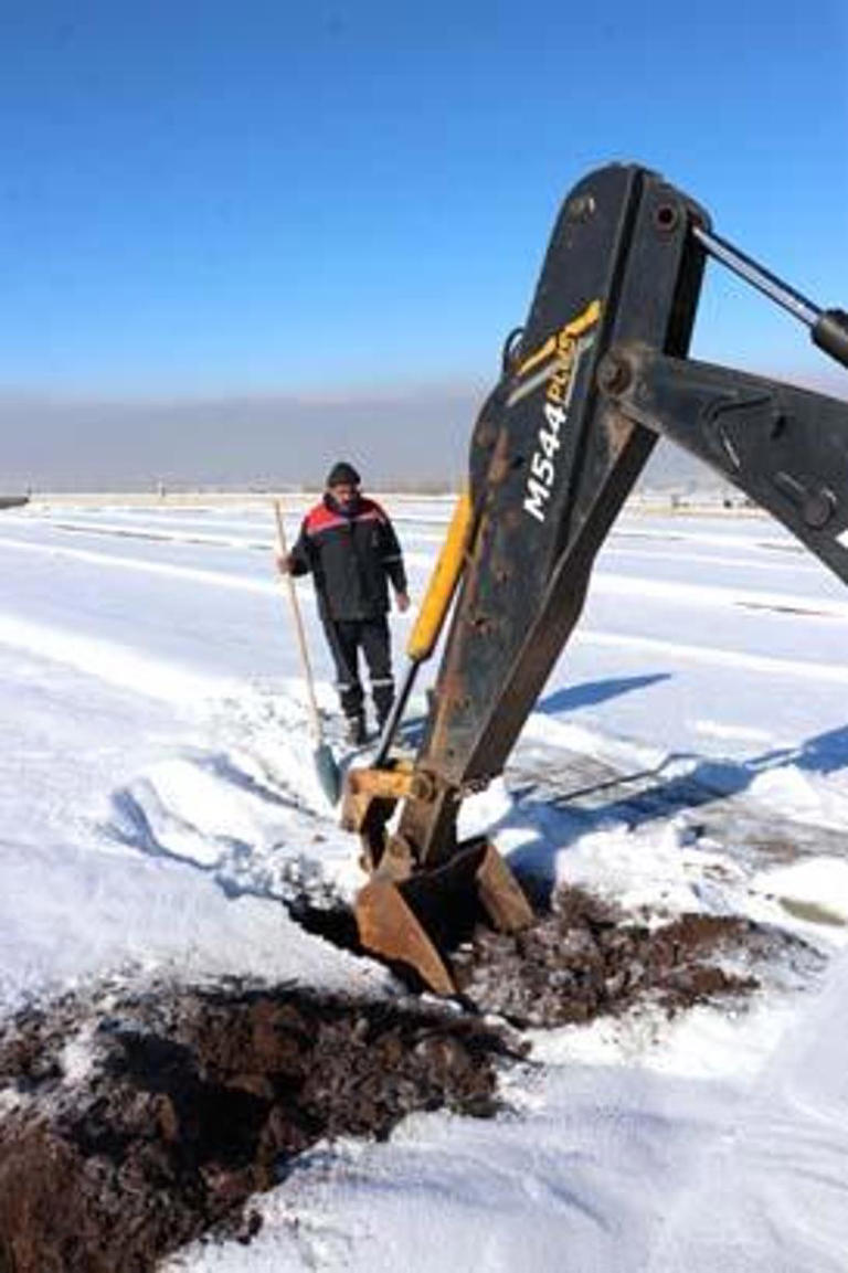 Erzurum'da kış dönemi için 500 adet mezar kazıldı