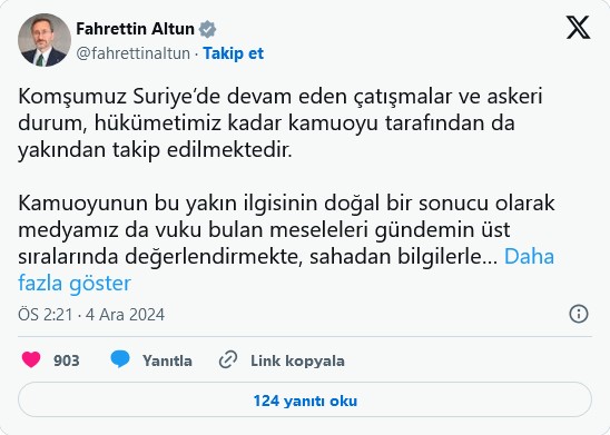 Bu sözler Cem Küçük’e mi? Fahrettin Altun’dan 'sorumlu yayıncılık' uyarısı 2 Bu sözler Cem Küçük’e mi? Fahrettin Altun’dan 'sorumlu yayıncılık' uyarısı