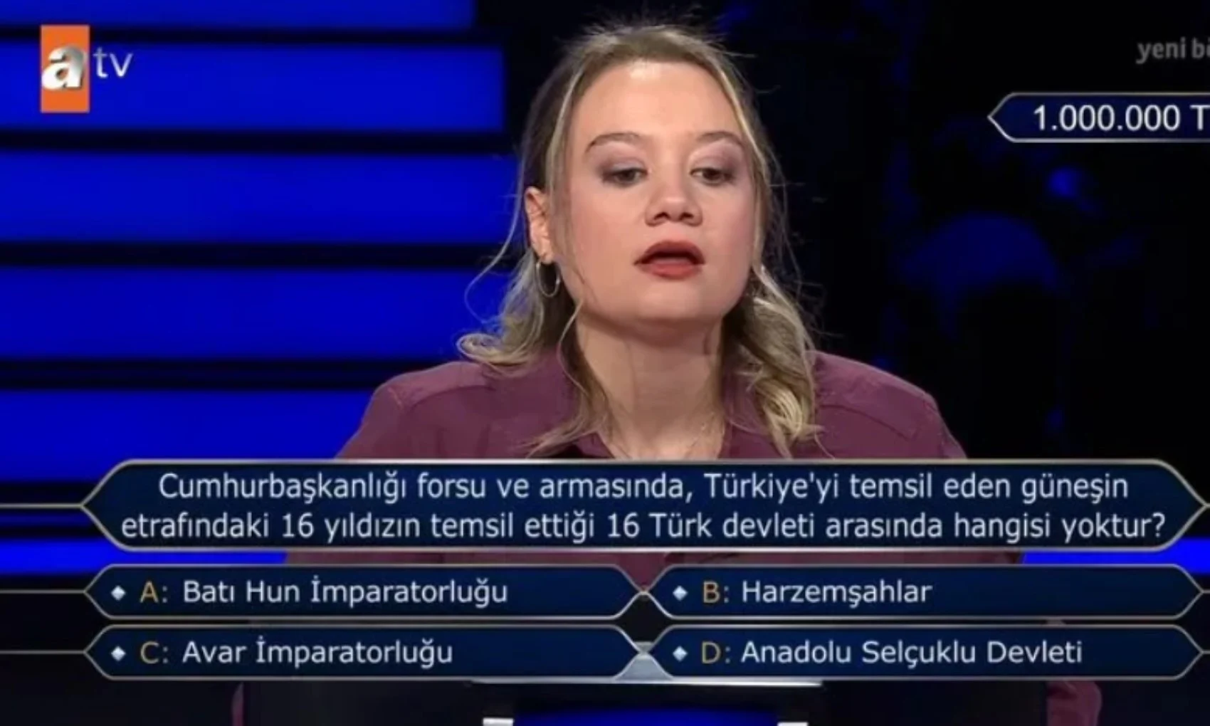 1 milyon liralık soru: Hangisi cumhurbaşkanlığı forsundaki devletler arasında değildir? 5 1 milyon liralık soru: Hangisi cumhurbaşkanlığı forsundaki devletler arasında değildir?