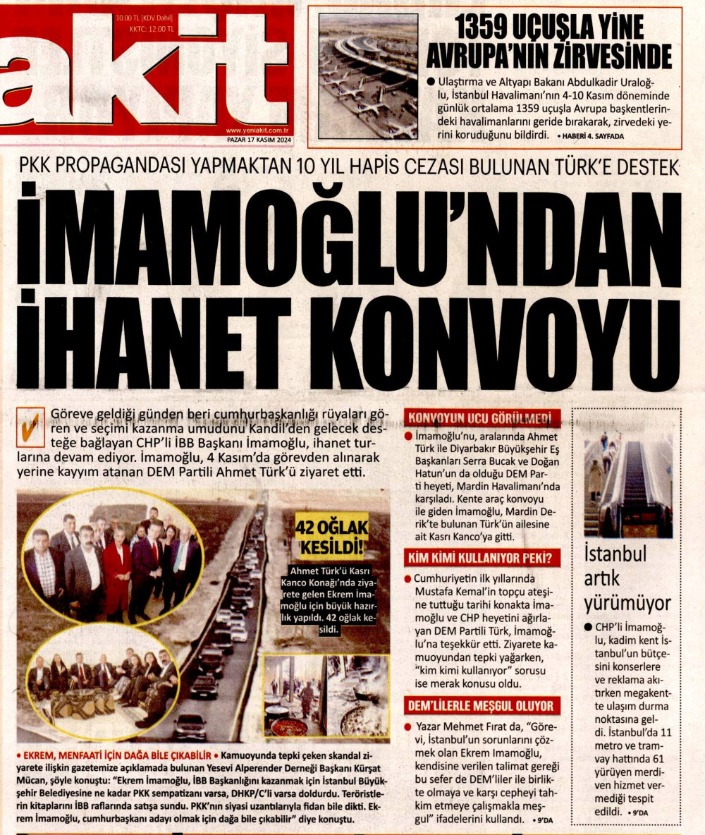'Yeni Akit mi ilkesiz, İmamoğlu mu?'