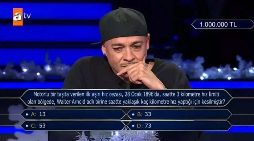 Rapçi Ceza, 1 milyon TL'lik soruyu açtırdı