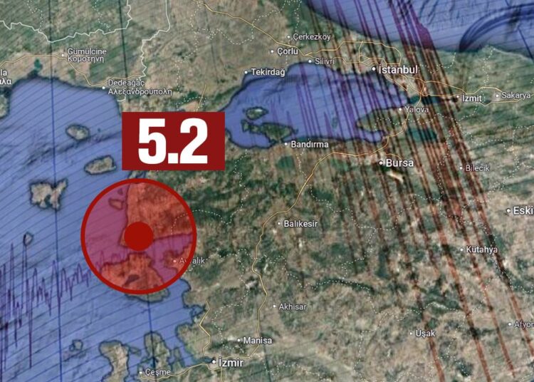 Çanakkale’de şiddetli deprem: 5,2