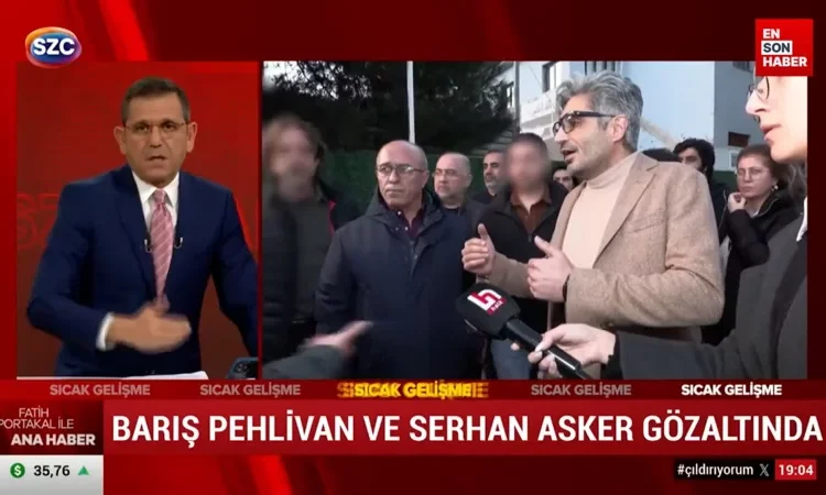 Fatih Portakal'ın, gözaltına alınan Barış Pehlivan’ı suçlayan sözleri gündem oldu! 1 Fatih Portakal’ın, gözaltına alınan Barış Pehlivan’ı suçlayan sözleri gündem oldu!
