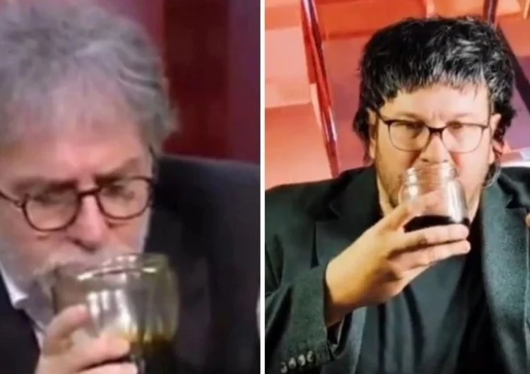 Şahan, canlı yayında petrol koklayan Ahmet Hakan’ı böyle ti’ye aldı: “Gabar Ahmet”