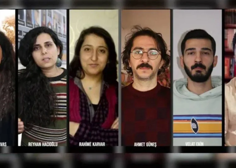 Gözaltına alınan 6 gazeteci, "örgüt üyeliği" suçlamasıyla tutuklandı 1 Gözaltına alınan 6 gazeteci, “örgüt üyeliği” suçlamasıyla tutuklandı