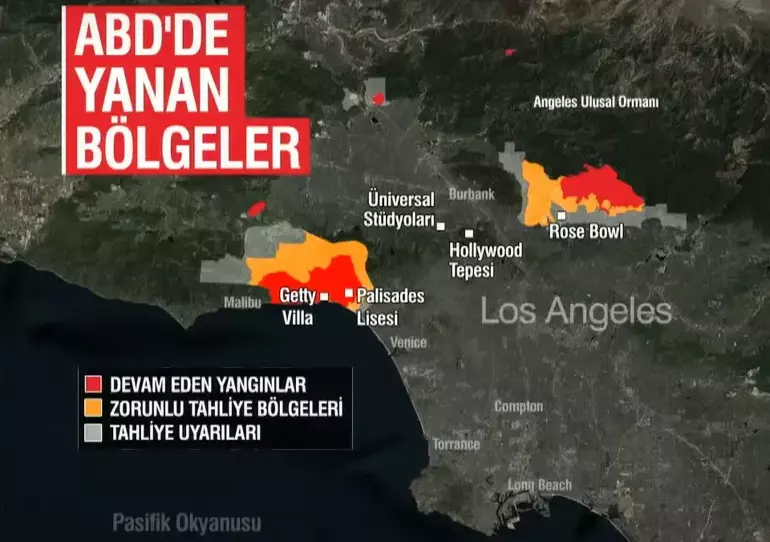 Los Angeles yangınlarında son durum: Ölü sayısı 16’ya çıktı