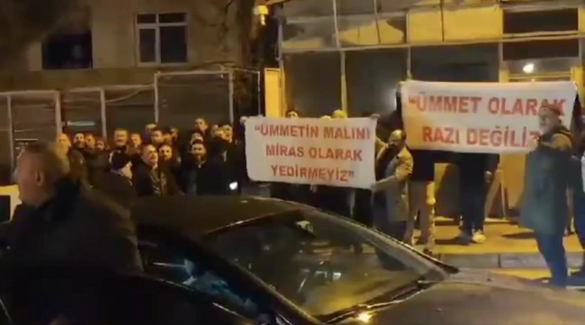 Menzilcilerin miras kavgası büyüyor: Saki Elhüseyni taraftarları Kavacık’ta eylem yaptı!