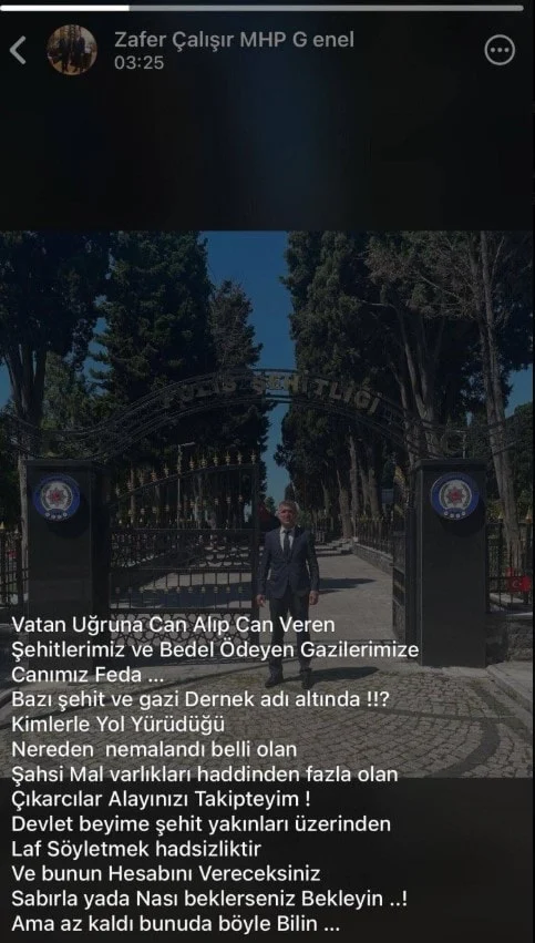 Bir tehdit de MHP’li yöneticiden şehit ailelerine geldi! 7 Bir tehdit de MHP’li yöneticiden şehit ailelerine geldi!