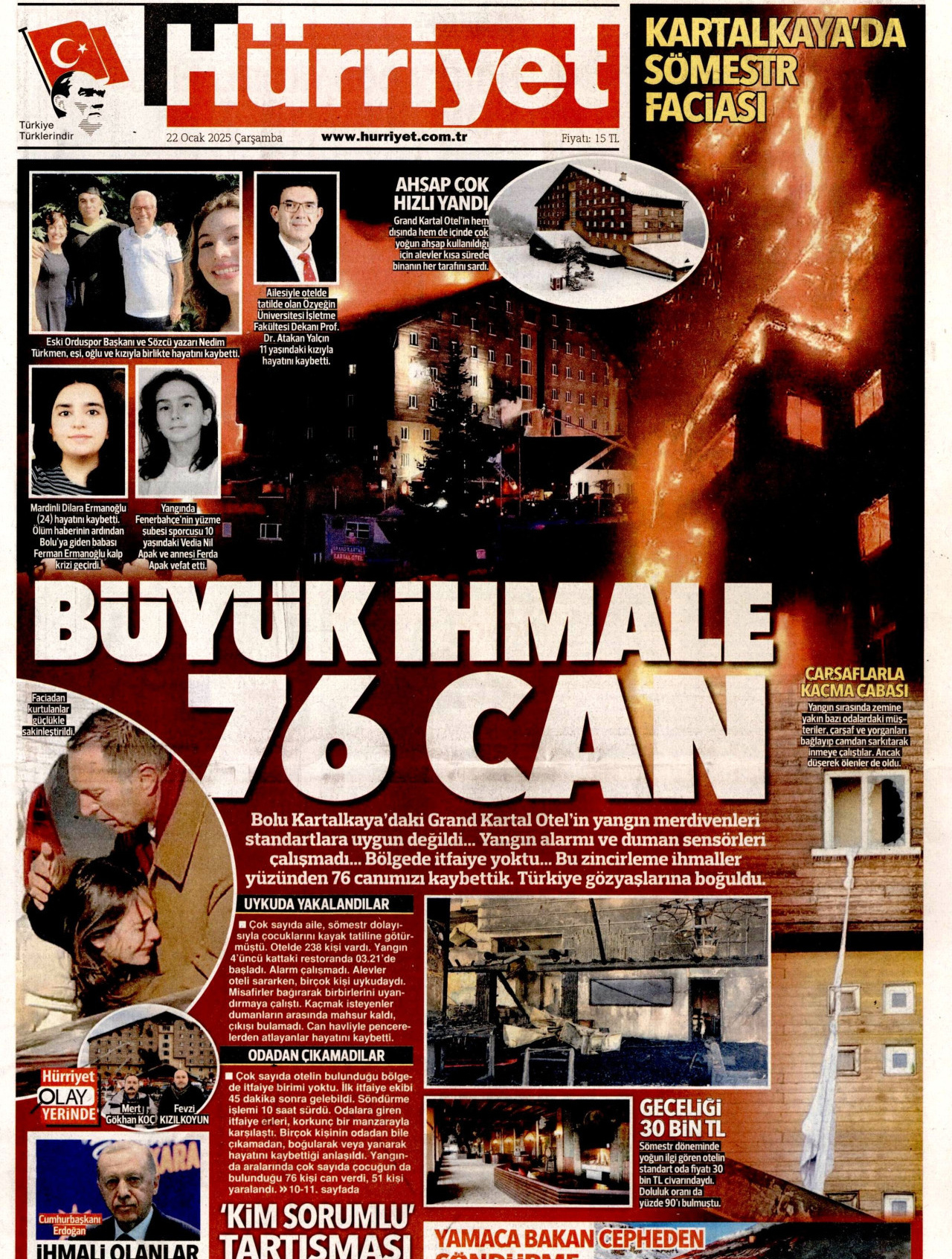 Halis Gül yazdı l Soma’dan Kartalkaya’ya yangın faciaları