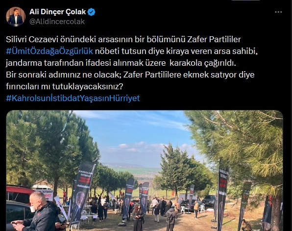 ‘Burası tarla, duramazsınız’ denilince Zafer Partililer toprağı kazdı, tohum attı