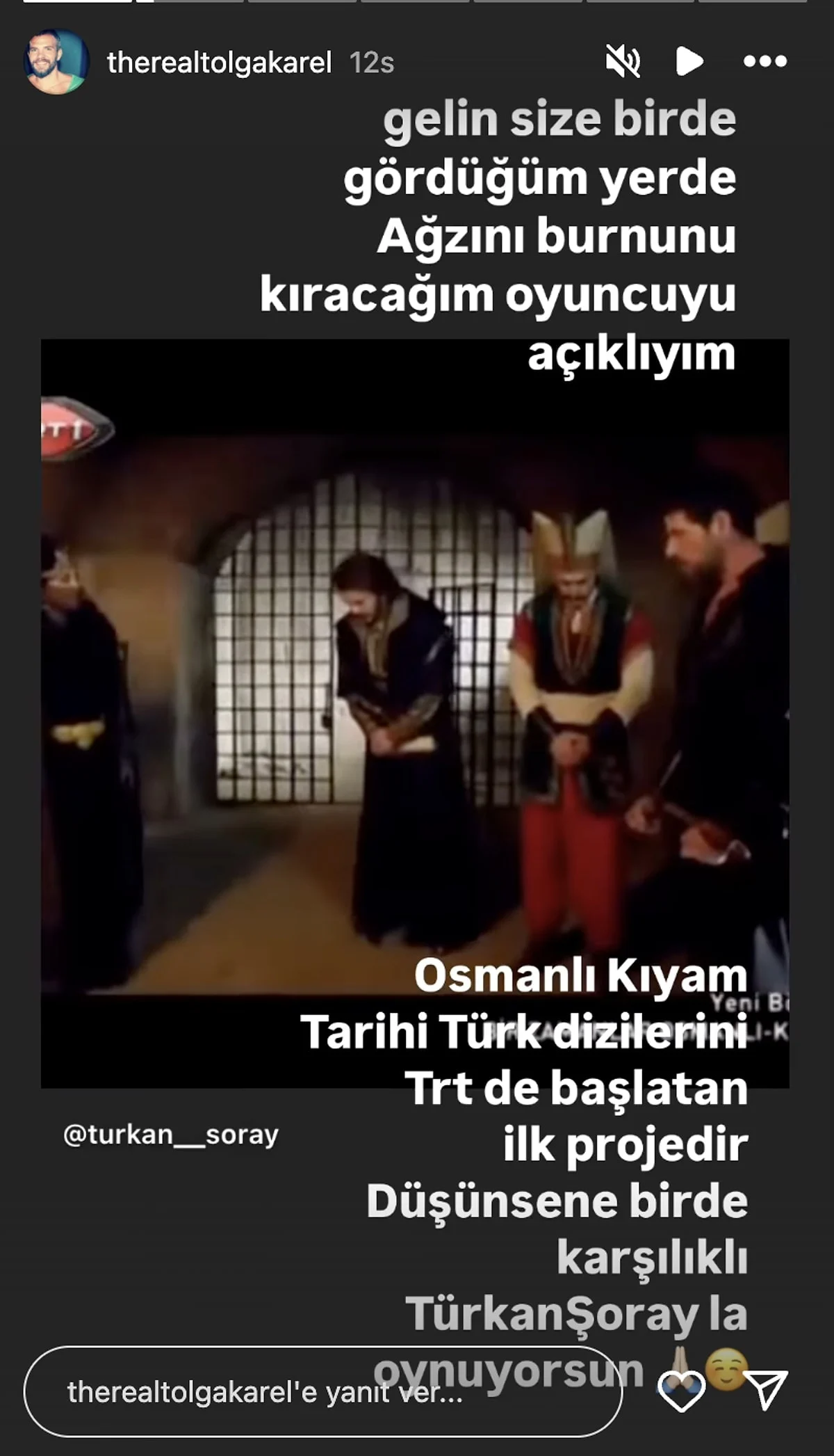 Eski oyuncu Tolga Karel'dan Fırat Tanış'a tehdit: 'Ağzını burnunu kıracağım'